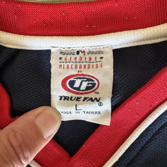 Vintage Atlanta Braves MLB True Fan Series Short Sleeve Baseball Jersey Youth L - Picture 3 of 7